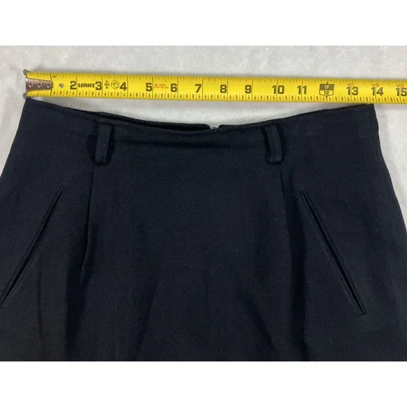 Vintage Eddie Bauer Aka Women's Size 6 Black Pencil Skirt 100% Wool Office Siren - Picture 11 of 11